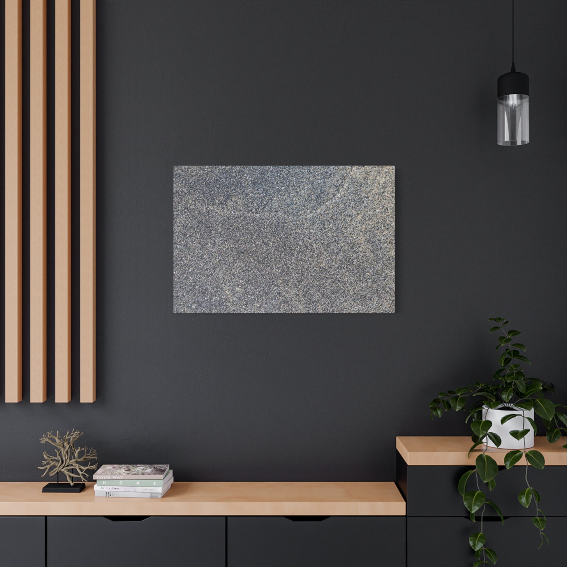 Granite Murmur - Unique Frameless Canvas Wall Art - Art By Earth