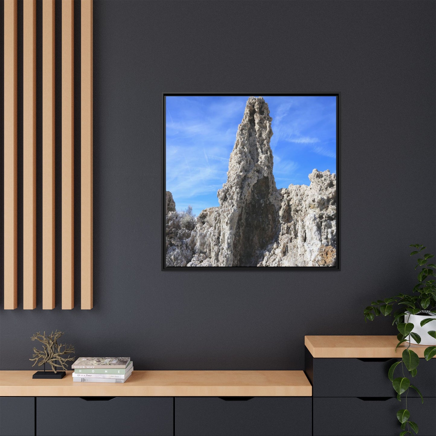 Sentinel of Stone - Unique Stretched Canvas Wall Art