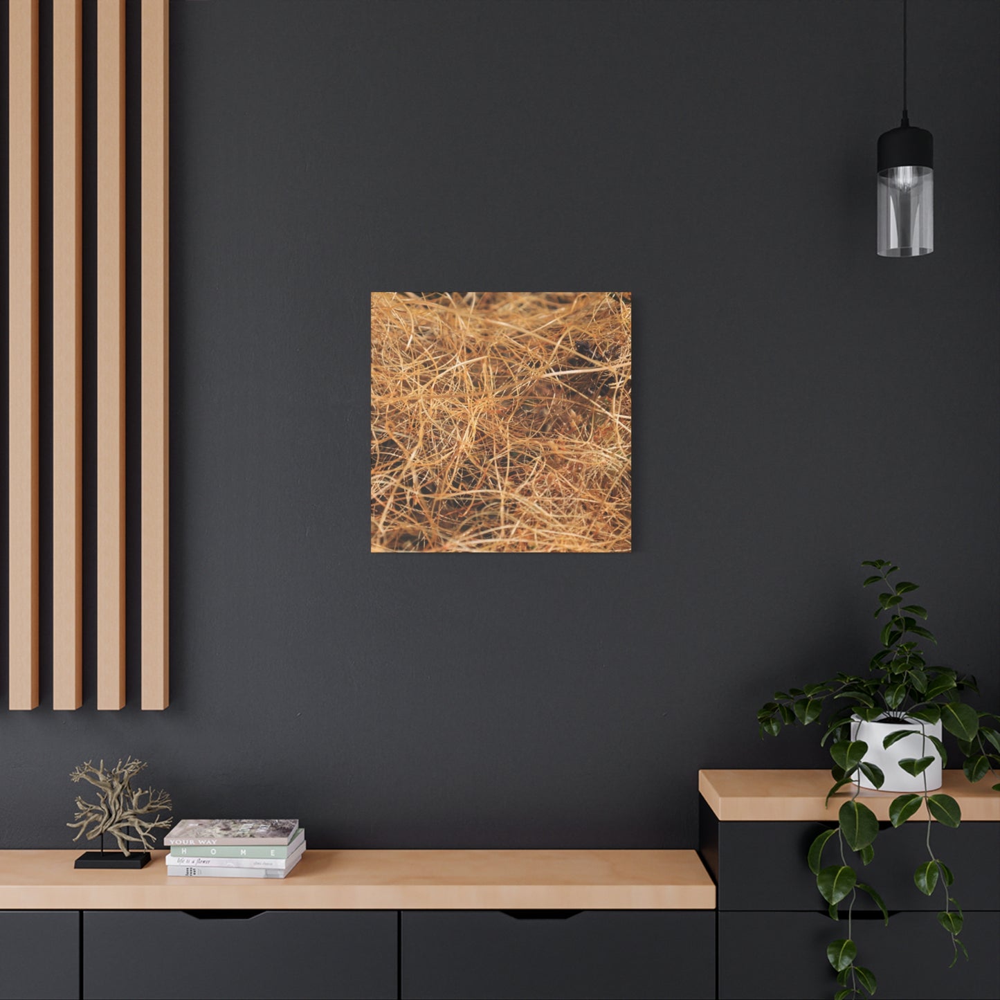 Dry Grass - Unique Frameless Canvas Wall Art - Art By Earth