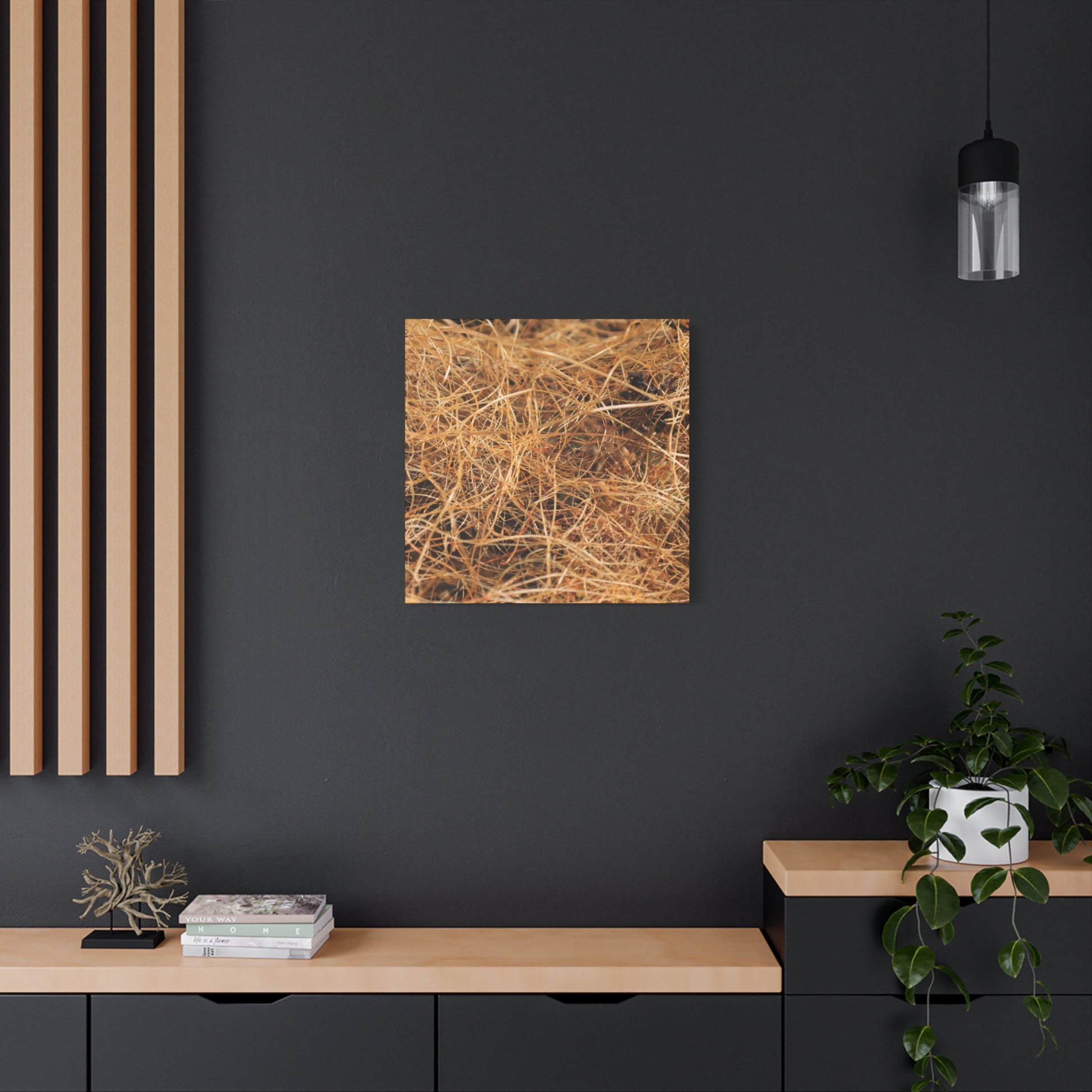 Dry Grass - Unique Frameless Canvas Wall Art - Art By Earth