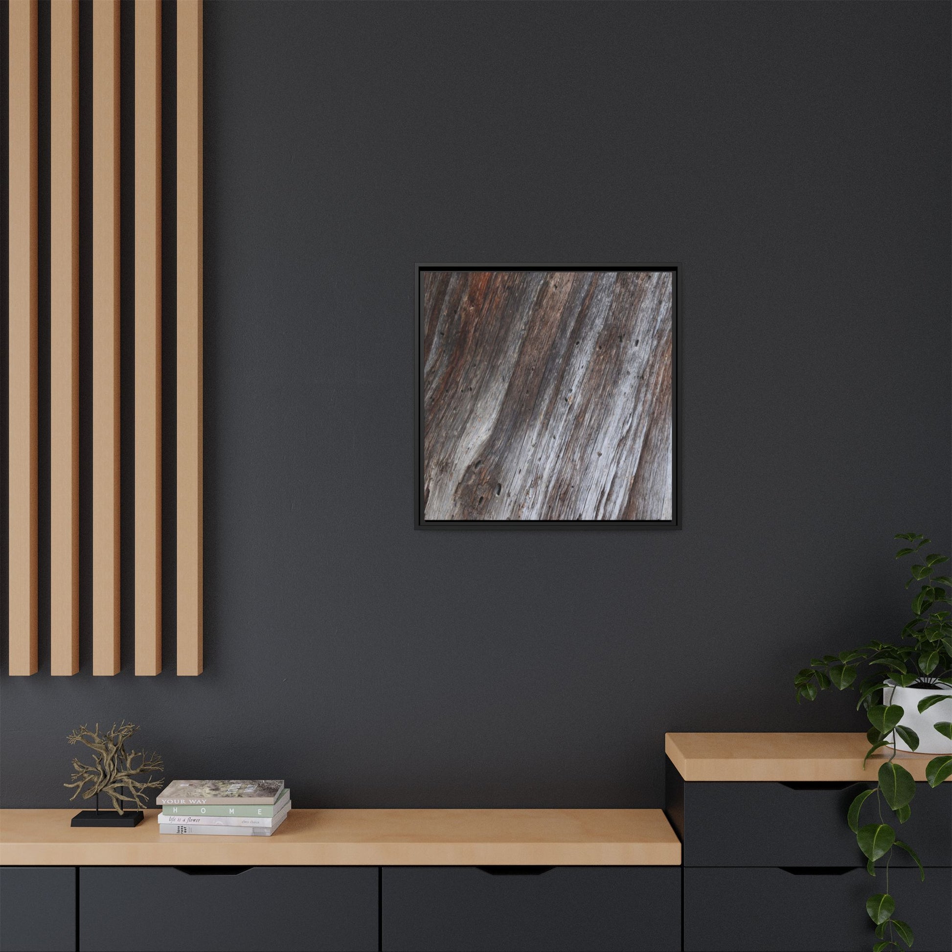 Aged Timber Texture - Unique Stretched Canvas Wall Art - Art By Earth