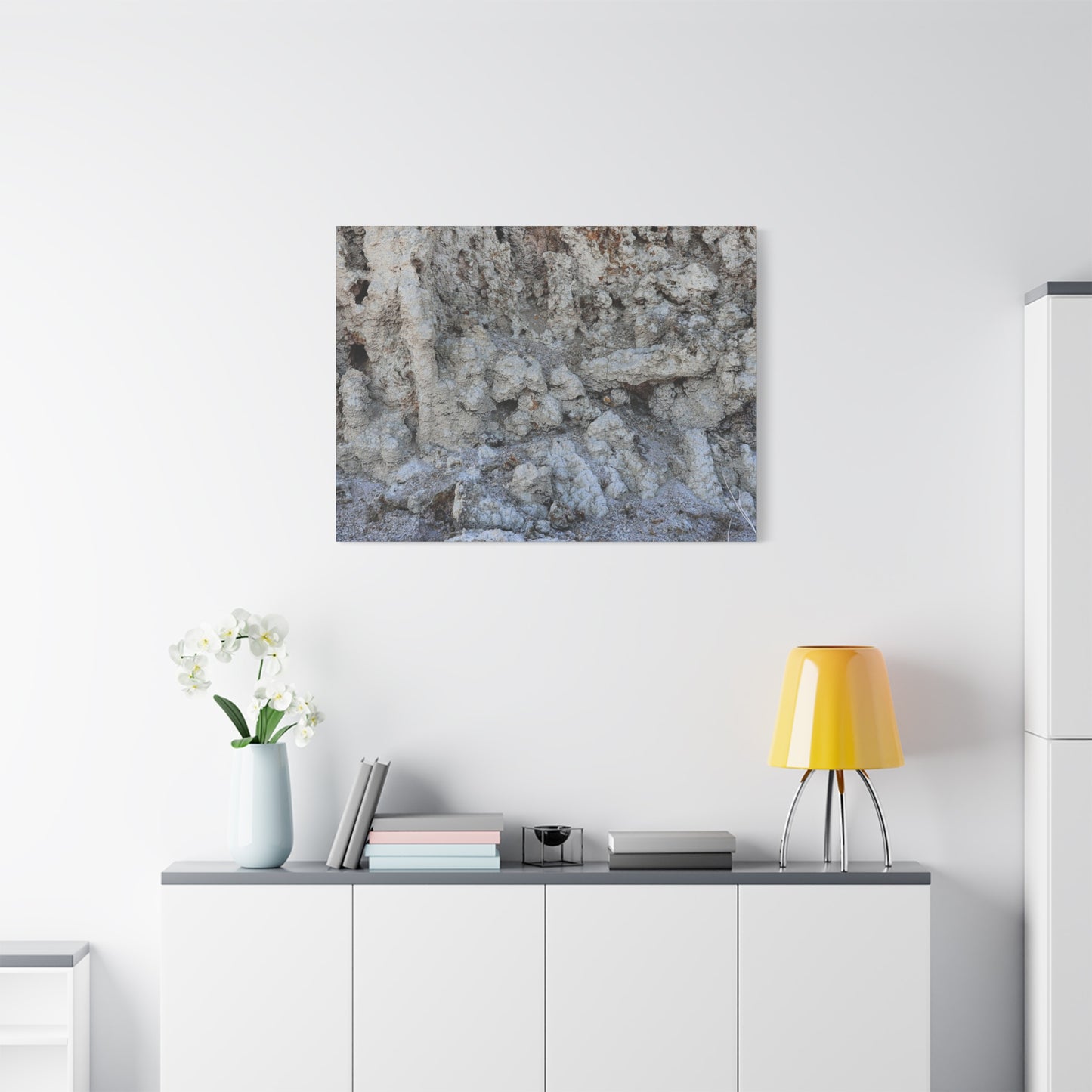 Cracked Earth Whispers - Unique Frameless Canvas Wall Art