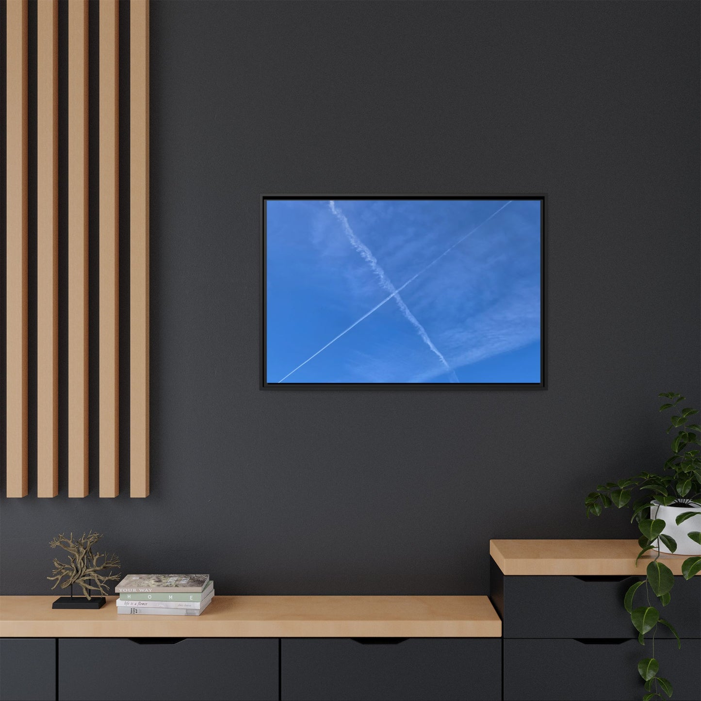 Sky Crossroads - Unique Stretched Canvas Wall Art - Art By Earth