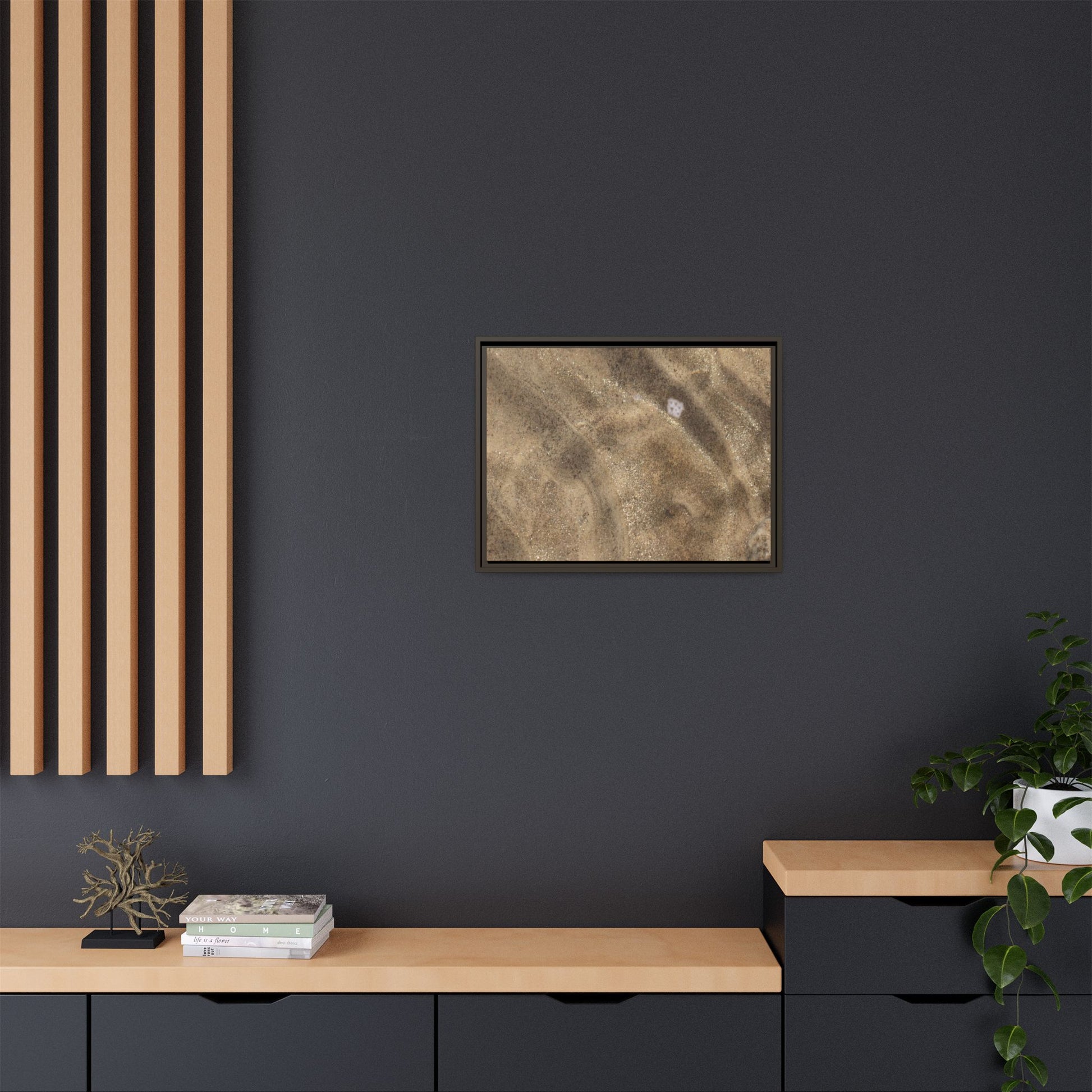 Underwater Sand Exploration - Unique Stretched Canvas Wall Art - Art By Earth