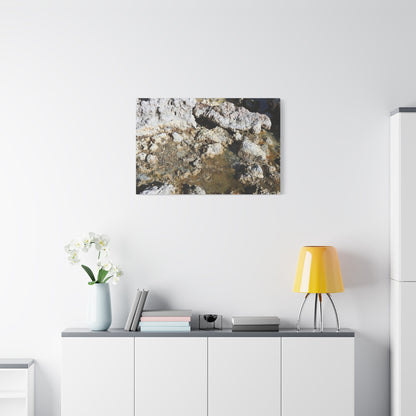 Weathered Stone Symphony - Unique Frameless Canvas Wall Art