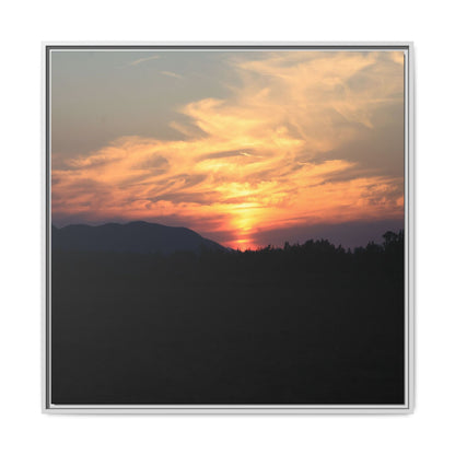 Gilded Horizon - Unique Stretched Canvas Wall Art - Art By Earth