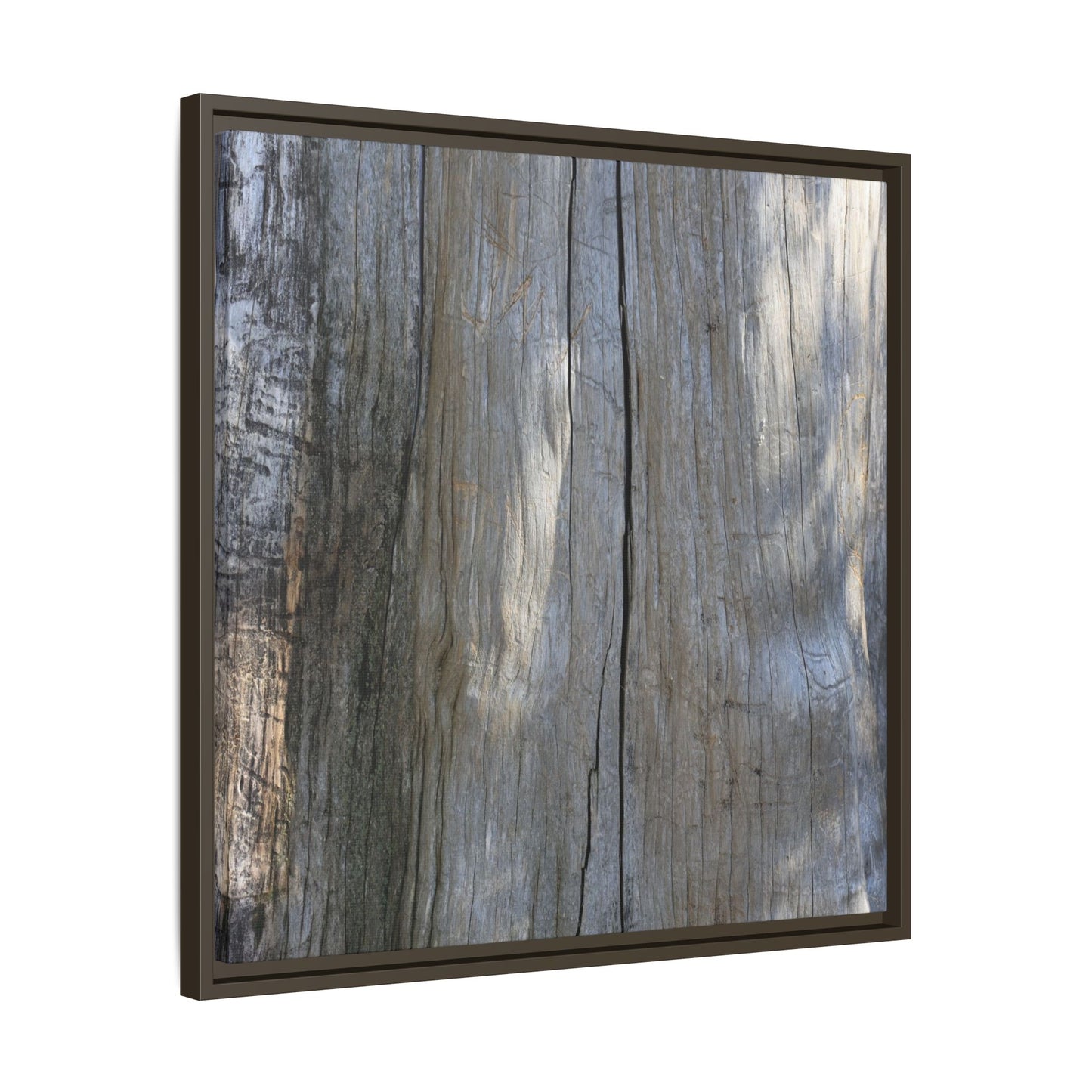 Weathered Wood Surface - Unique Stretched Canvas Wall Art
