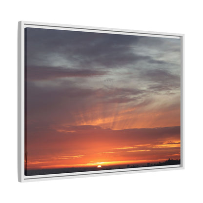 Fiery Horizon - Unique Stretched Canvas Wall Art - Art By Earth