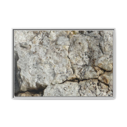 Weathered Limestone Formation - Unique Stretched Canvas Wall Art - Art By Earth