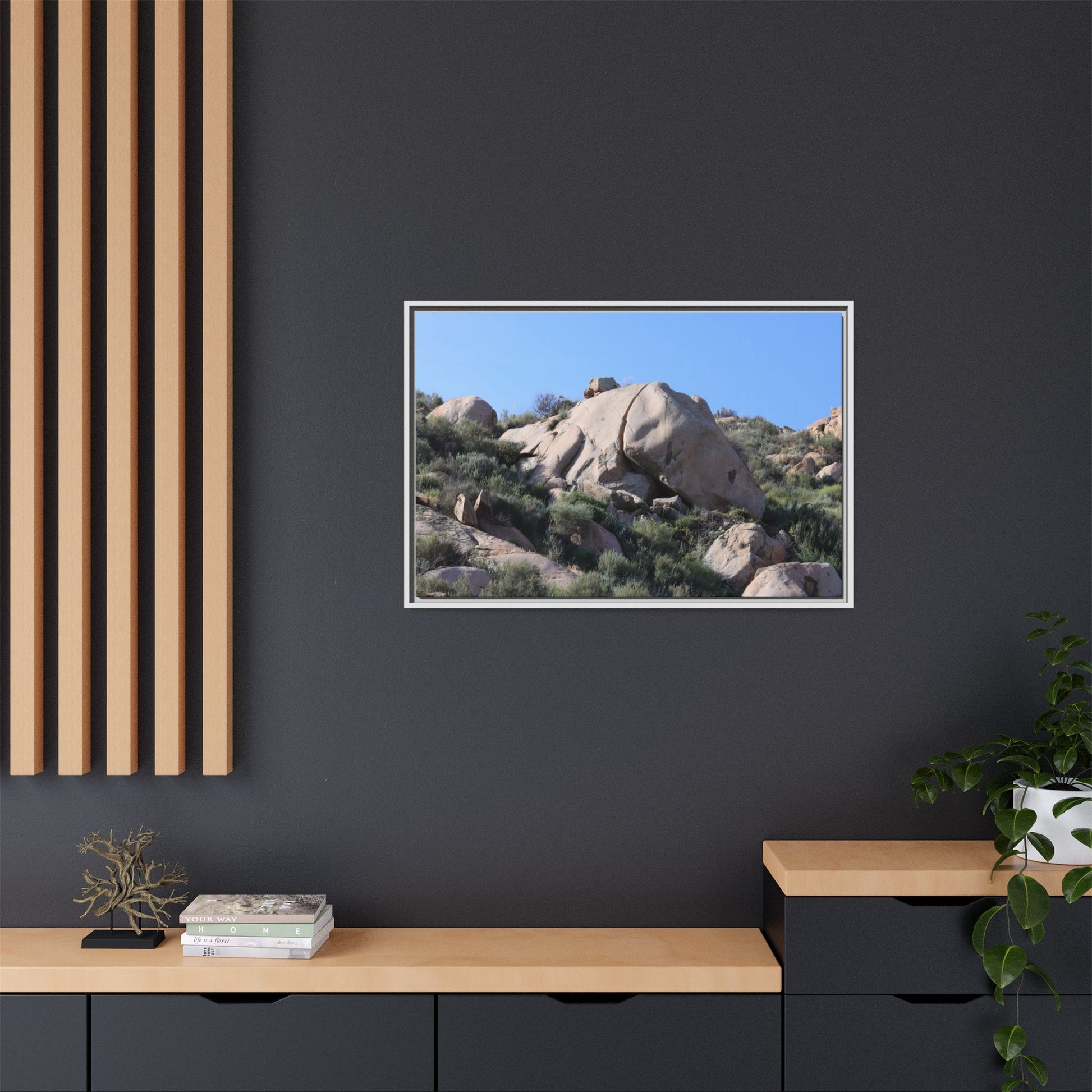 Ancient Stone Landscape - Unique Stretched Canvas Wall Art - Art By Earth