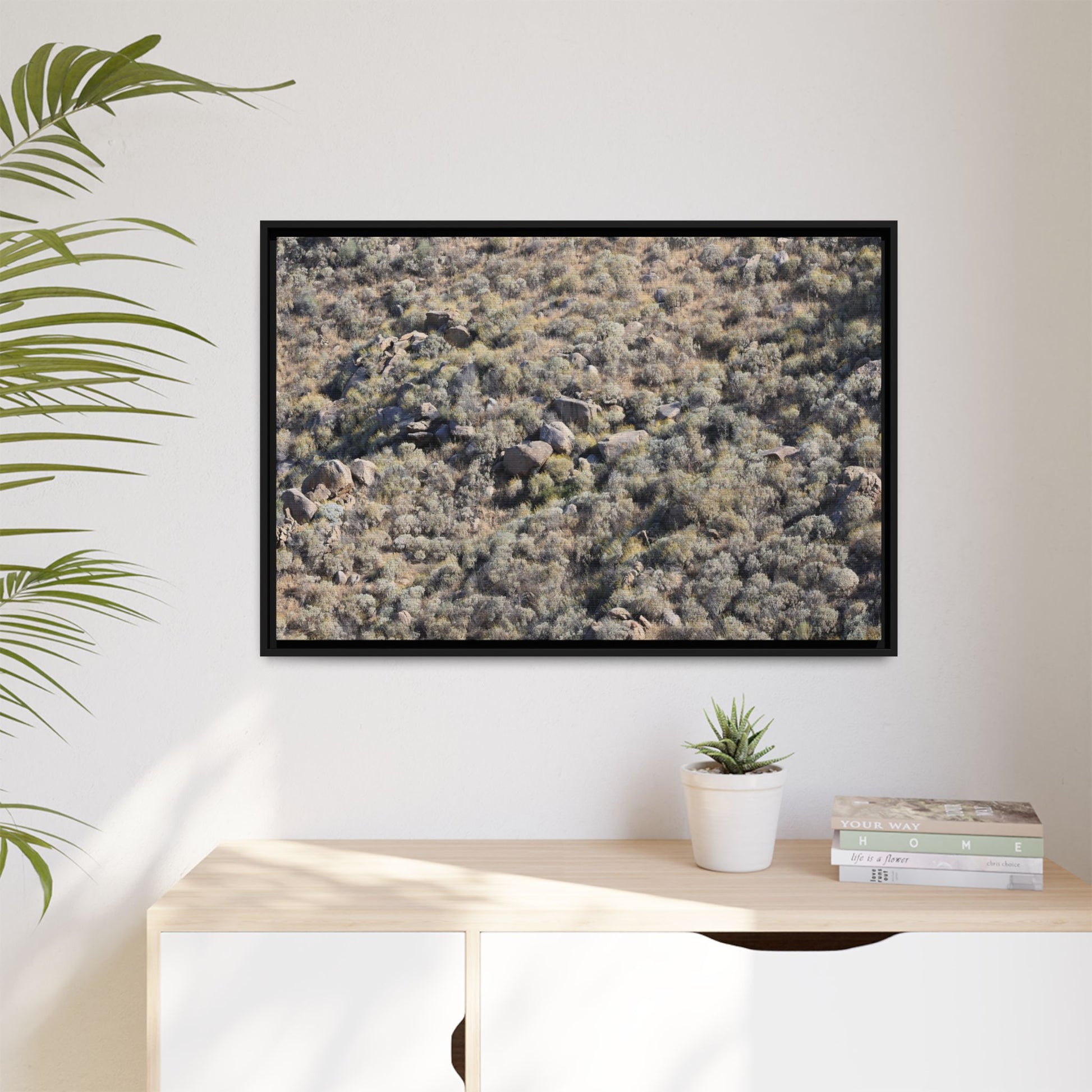 Arid Terrain Study - Unique Stretched Canvas Wall Art - Art By Earth