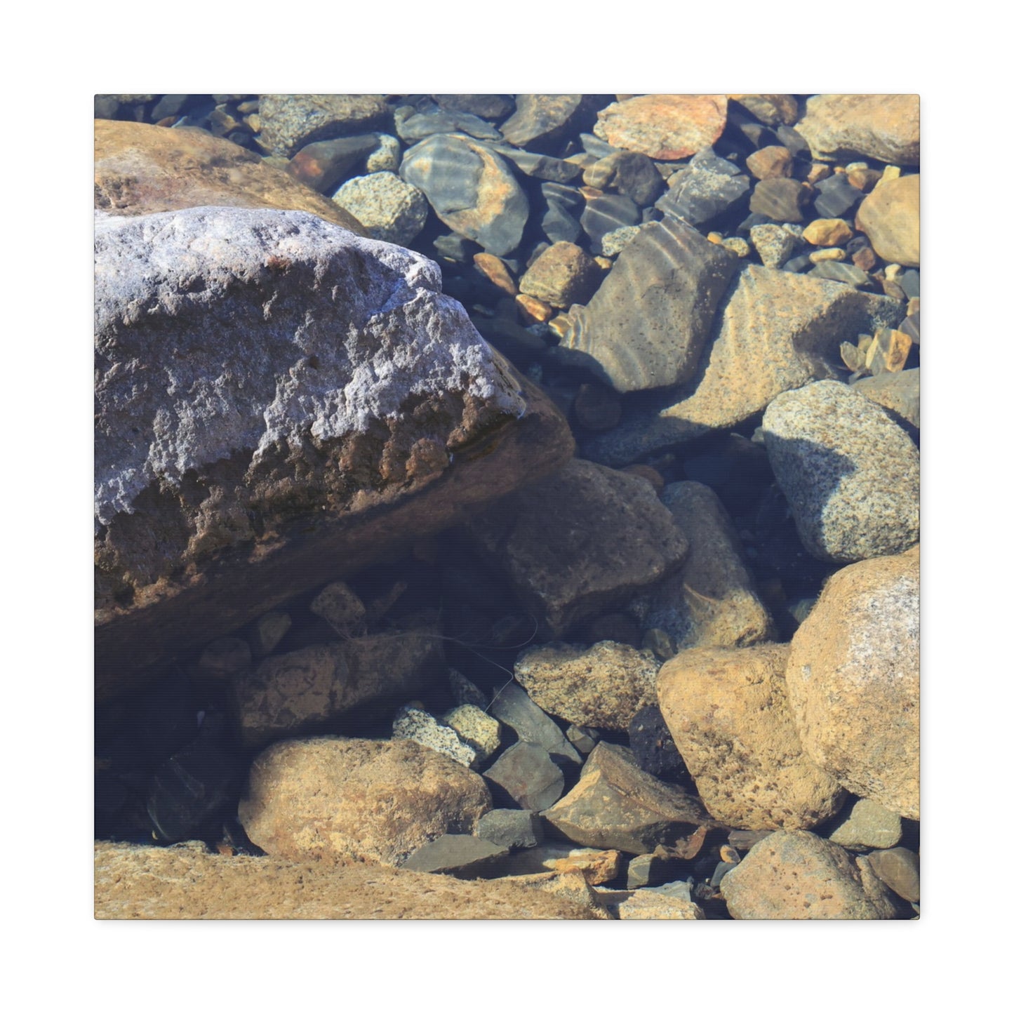 Lithic Symphony - Unique Frameless Canvas Wall Art