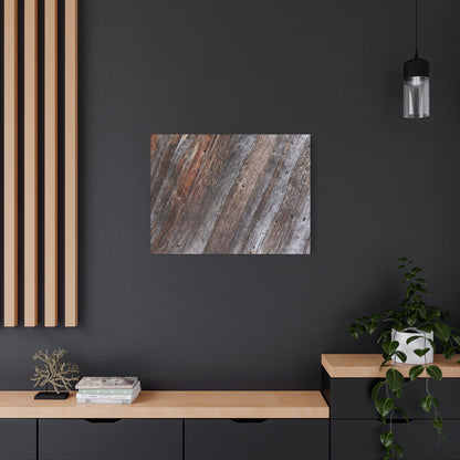 Aged Timber Surface - Unique Frameless Canvas Wall Art - Art By Earth