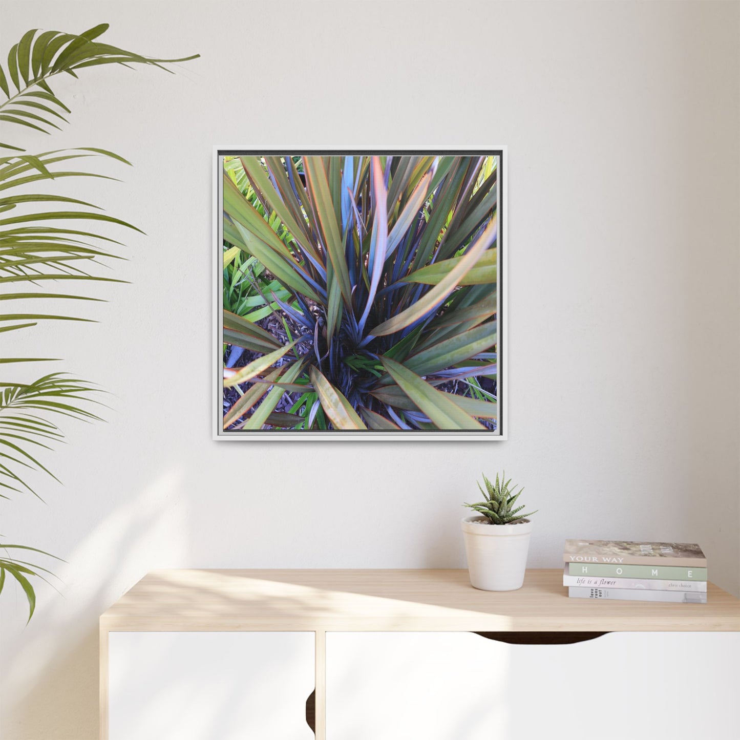 Radiant Leaves - Unique Stretched Canvas Wall Art - Art By Earth