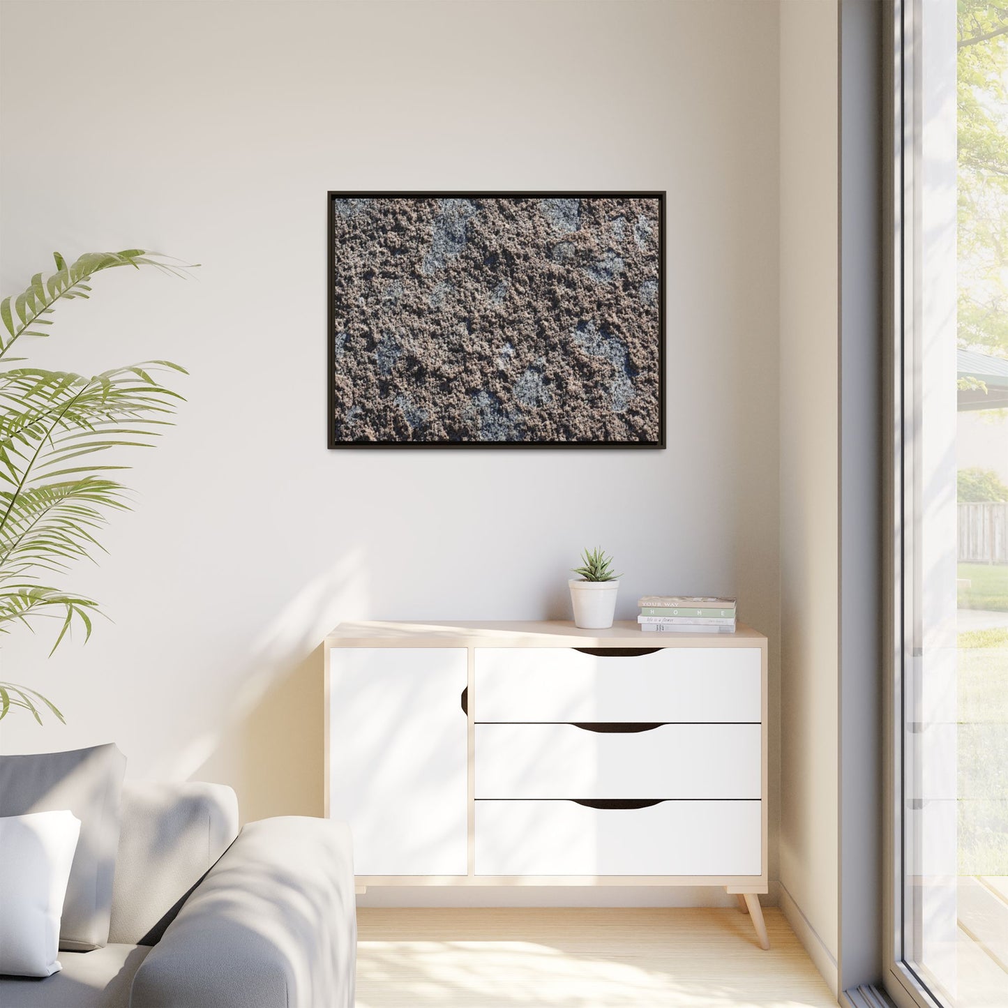Textured Ground - Unique Stretched Canvas Wall Art