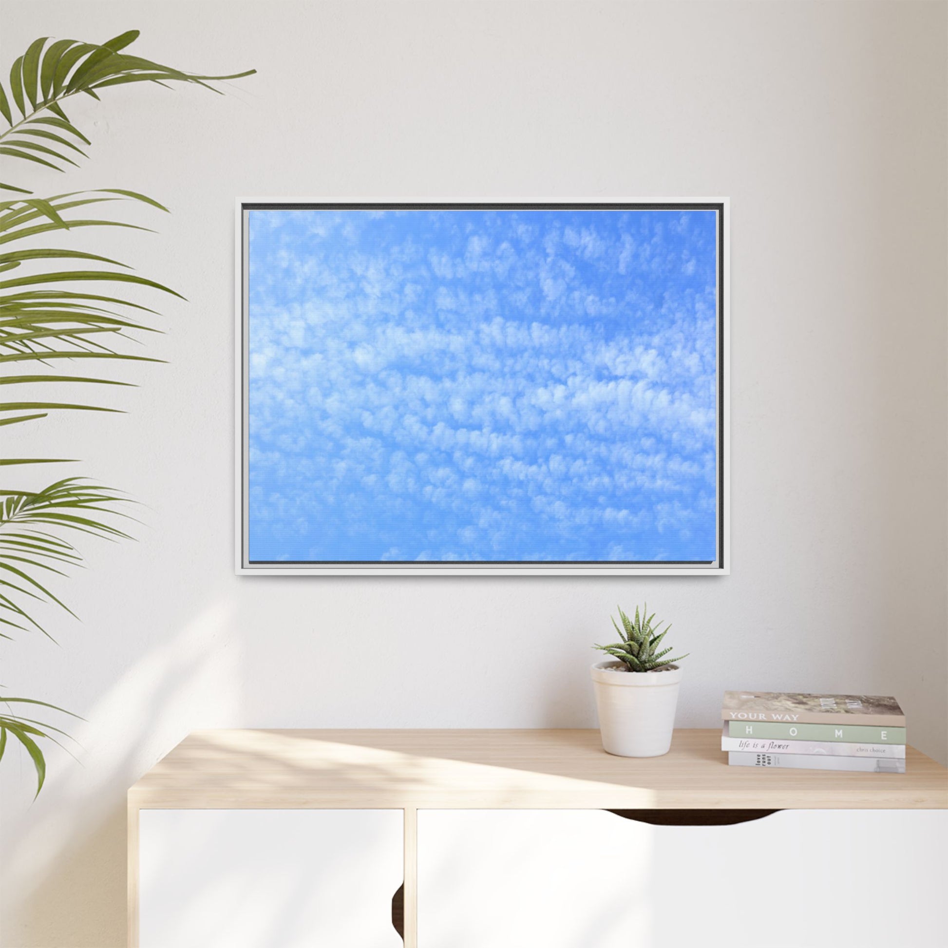 Wispy Blue Dreams - Unique Stretched Canvas Wall Art - Art By Earth