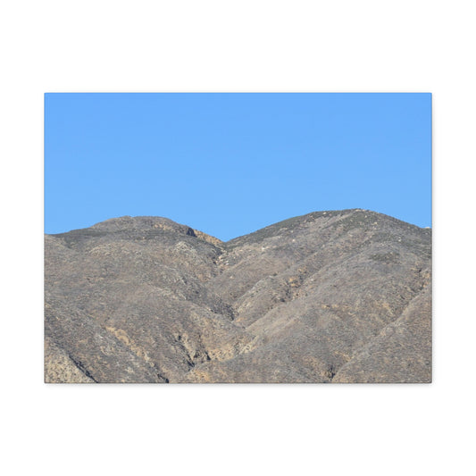 Dusty Peaks of Silence - Unique Frameless Canvas Wall Art - Art By Earth
