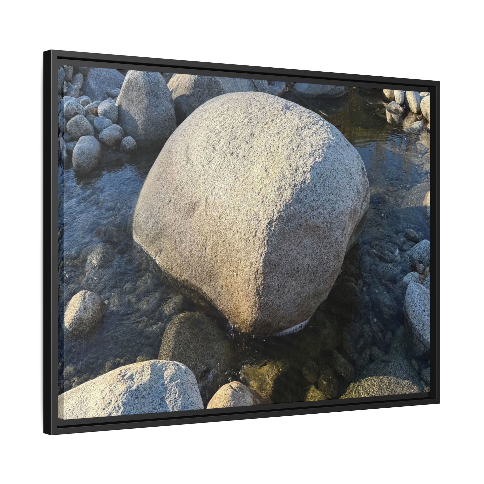 Rocky Riverbed - Unique Stretched Canvas Wall Art - Art By Earth