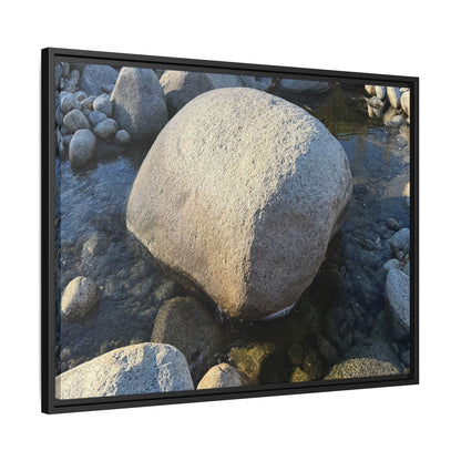 Rocky Riverbed - Unique Stretched Canvas Wall Art - Art By Earth