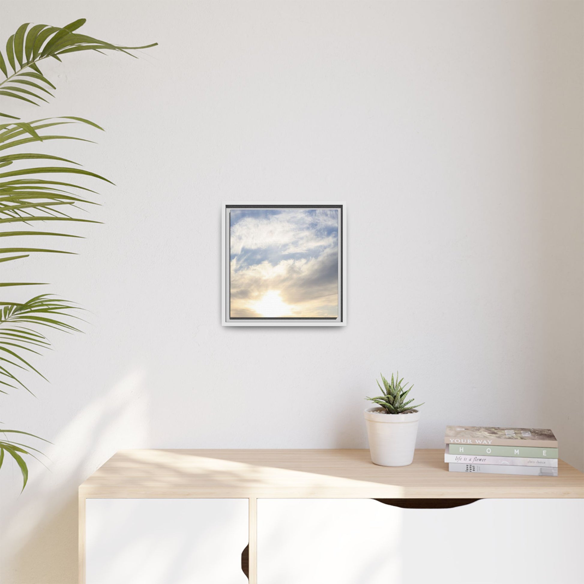 Sky's Ethereal Whisper - Unique Stretched Canvas Wall Art - Art By Earth