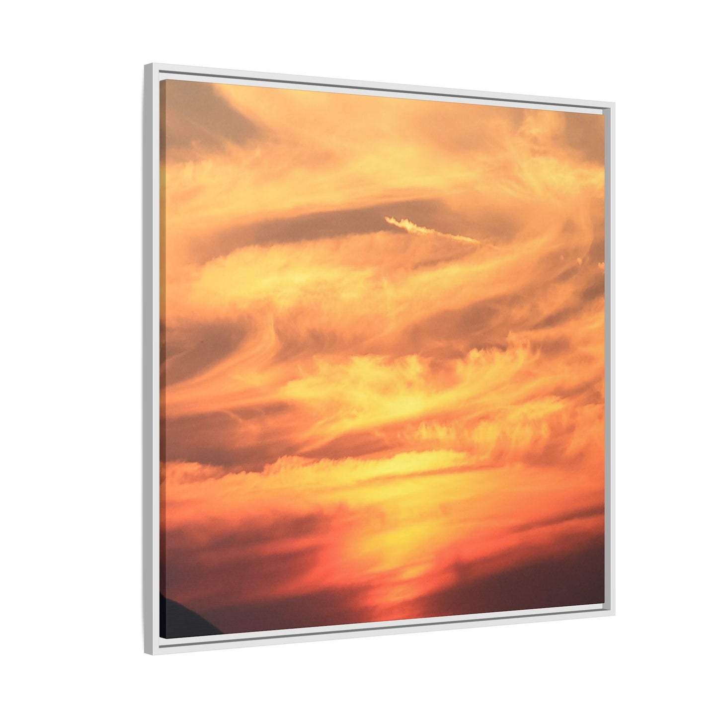 Burning Skies - Unique Stretched Canvas Wall Art - Art By Earth