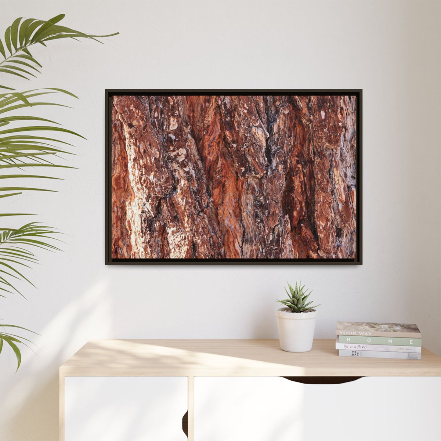 Wooden Mosaic - Unique Stretched Canvas Wall Art