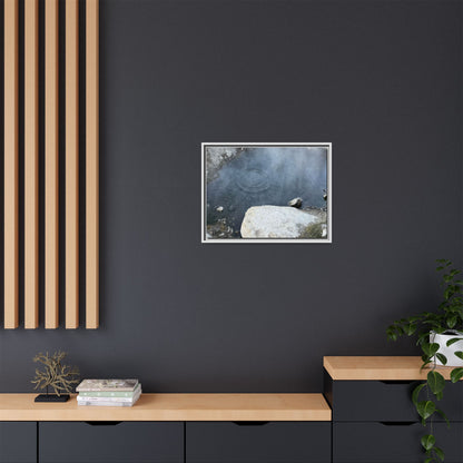 Ripples of Silence - Unique Stretched Canvas Wall Art