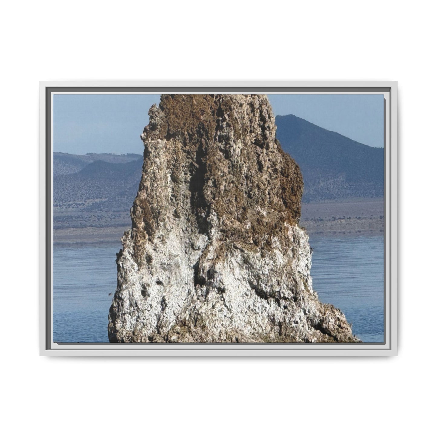 Tufa Tower Reflection - Unique Stretched Canvas Wall Art
