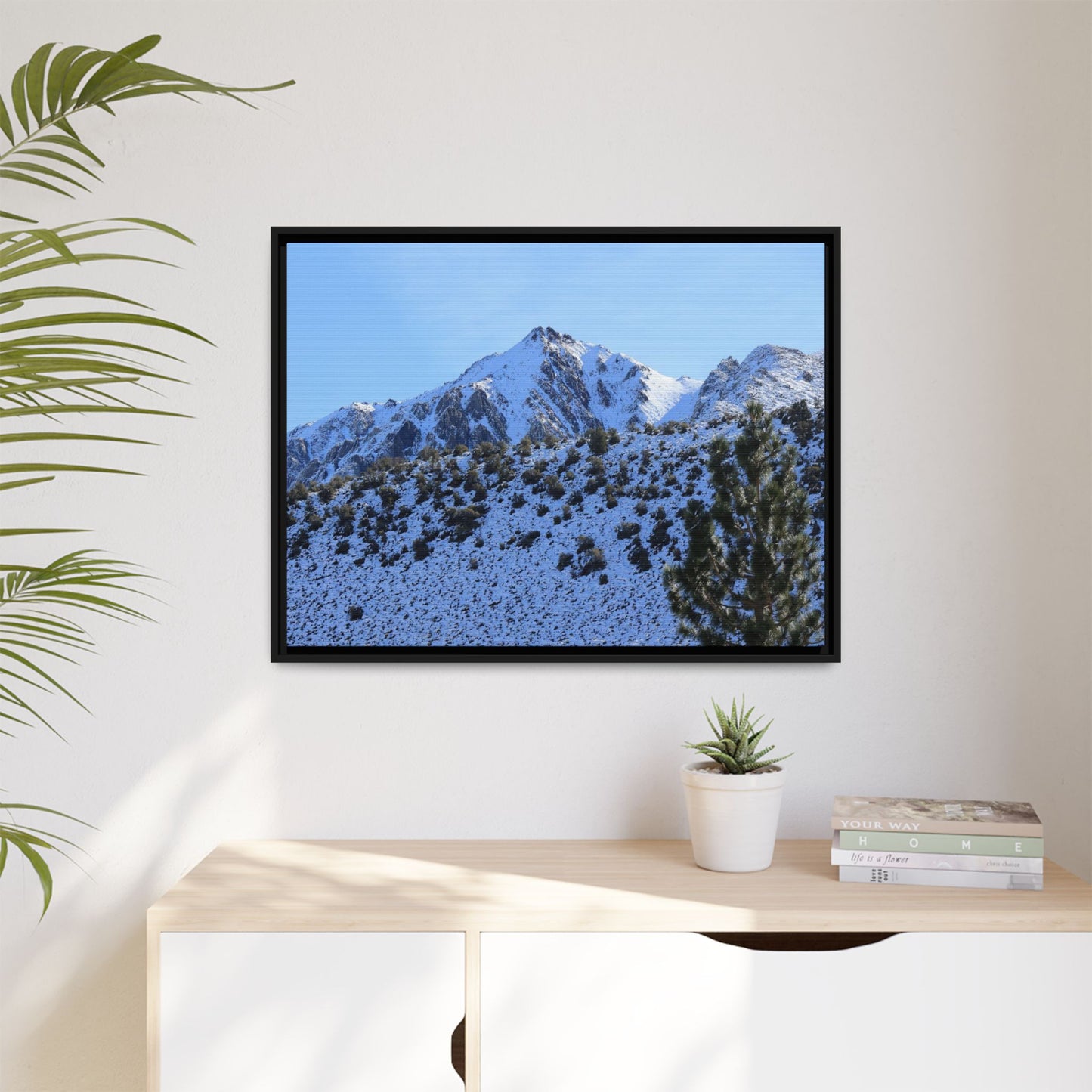 Snow's Embrace - Unique Stretched Canvas Wall Art