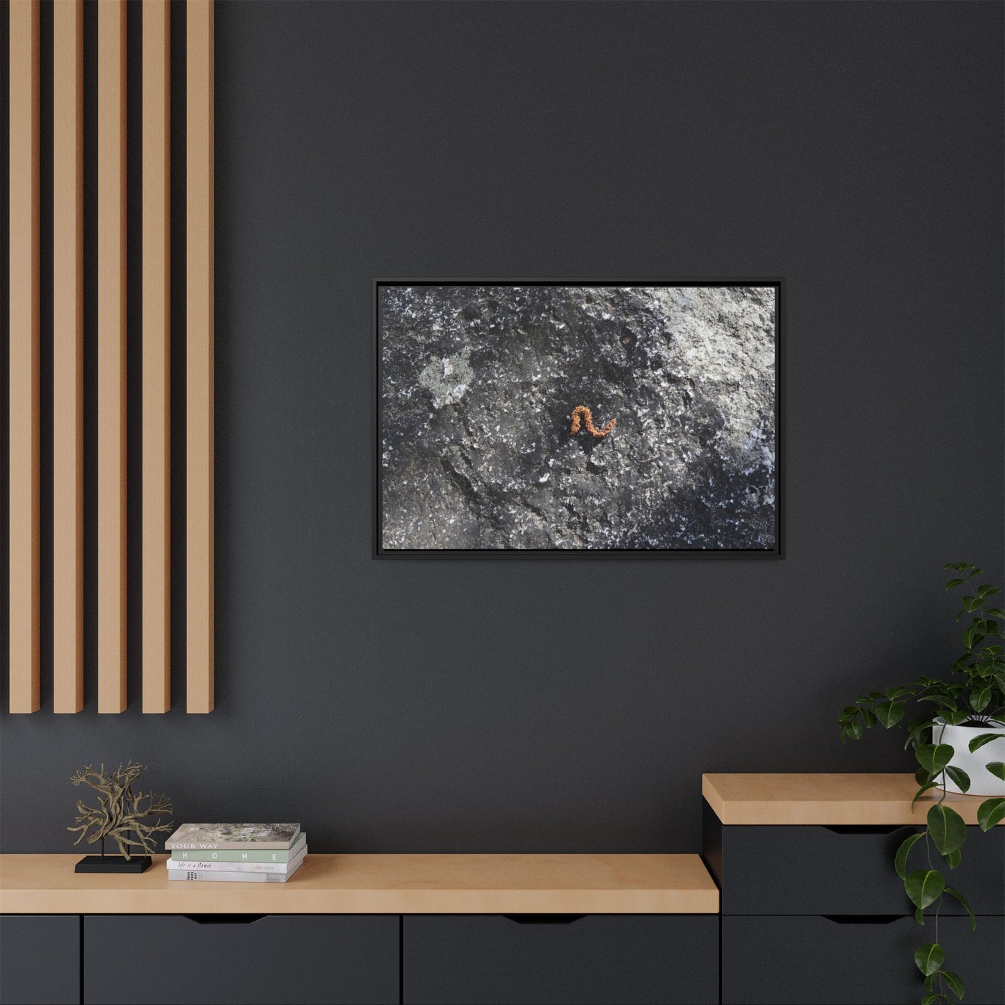 Volcanic Ash and Copper - Unique Stretched Canvas Wall Art - Art By Earth