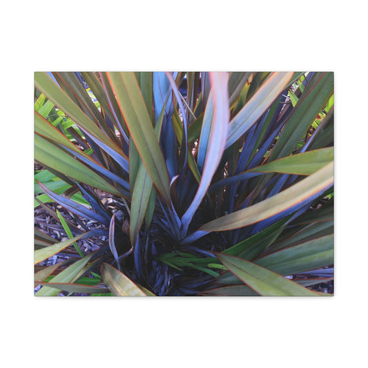 Twisted Blades of Verdant Symphony - Unique Frameless Canvas Wall Art - Art By Earth