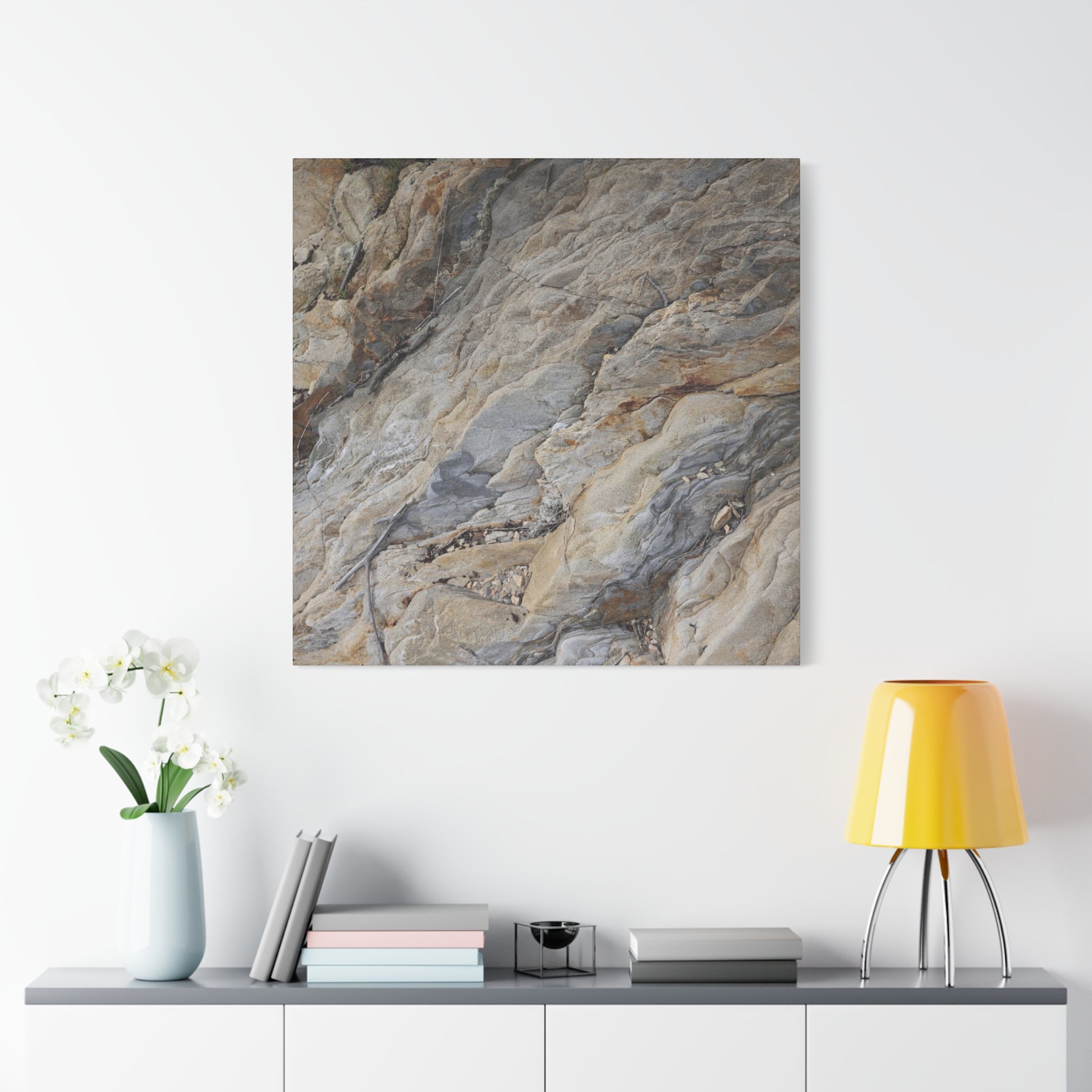Stone Memory - Unique Frameless Canvas Wall Art - Art By Earth