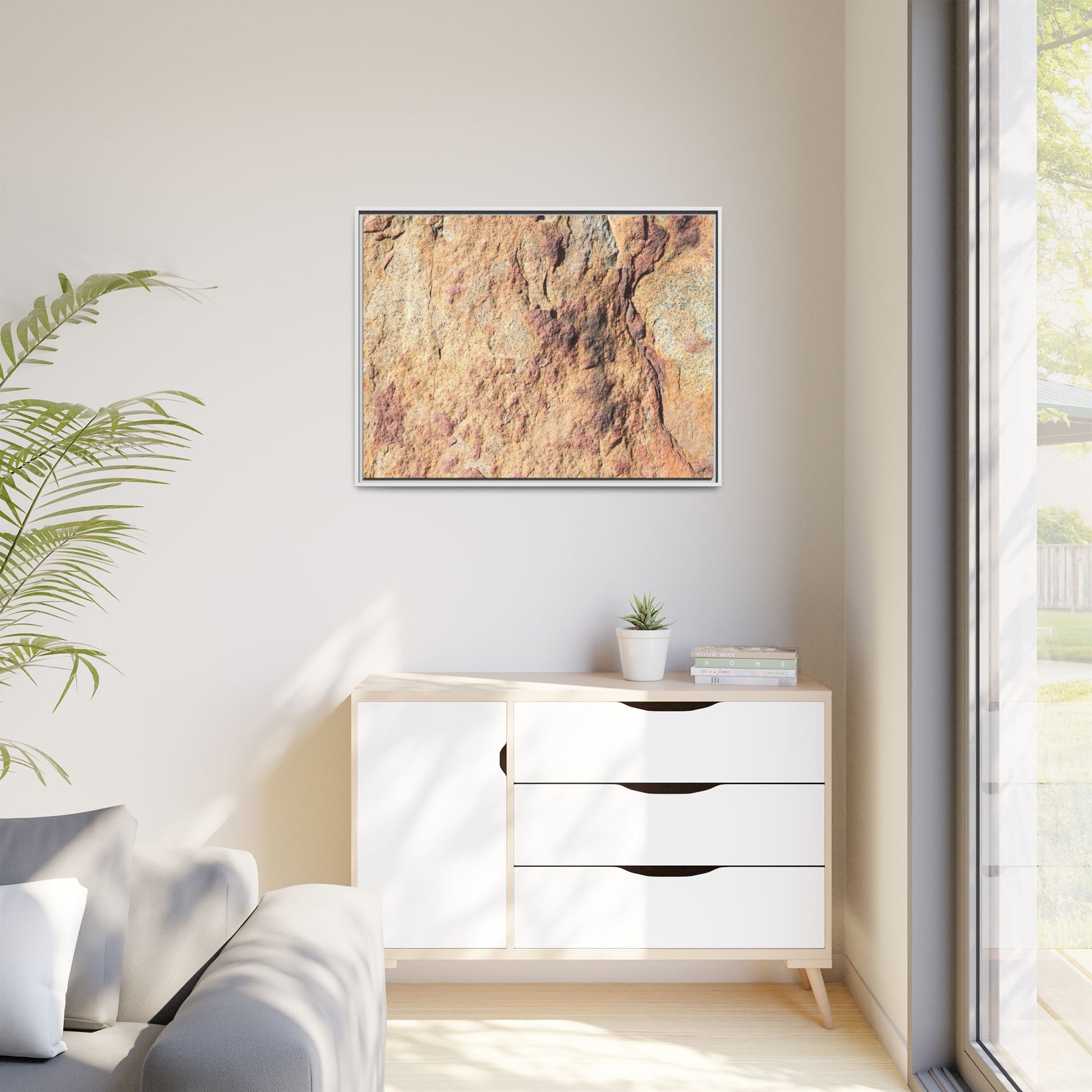 Fractal Stone - Unique Stretched Canvas Wall Art - Art By Earth