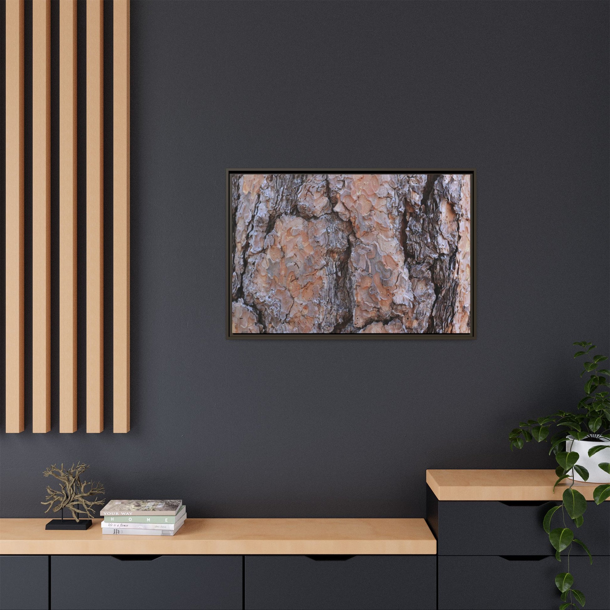 Tree Skin Symphony - Unique Stretched Canvas Wall Art - Art By Earth