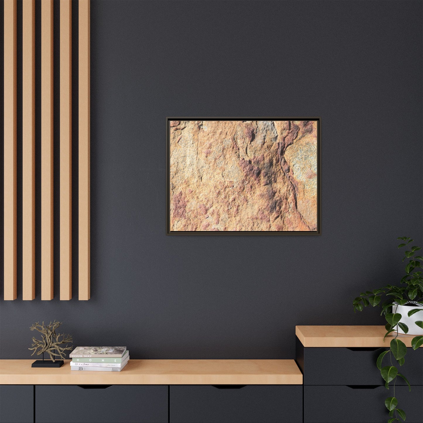 Fractal Stone - Unique Stretched Canvas Wall Art - Art By Earth