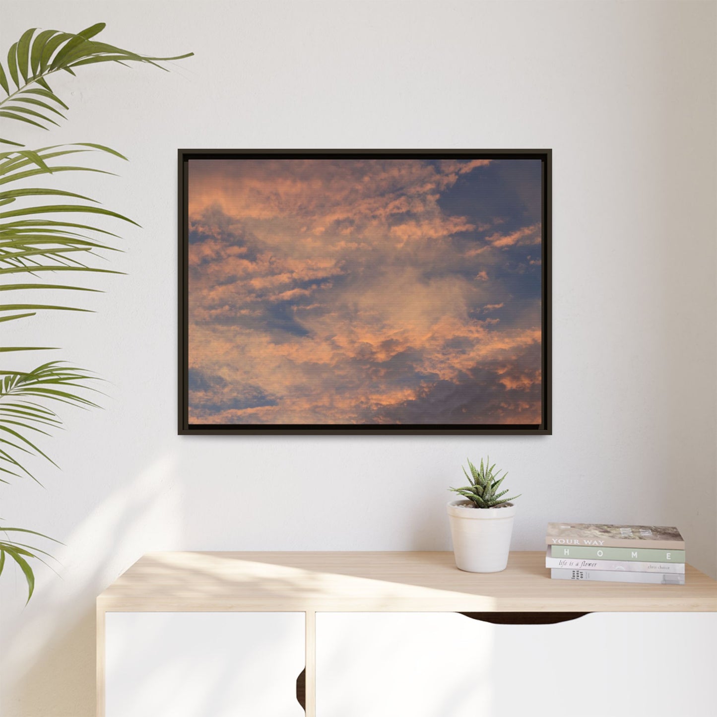 Sunset's Ethereal Canvas - Unique Stretched Canvas Wall Art - Art By Earth