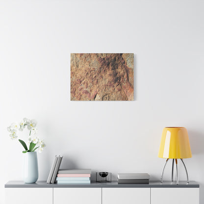 Lithic Veins of Ember - Unique Frameless Canvas Wall Art - Art By Earth