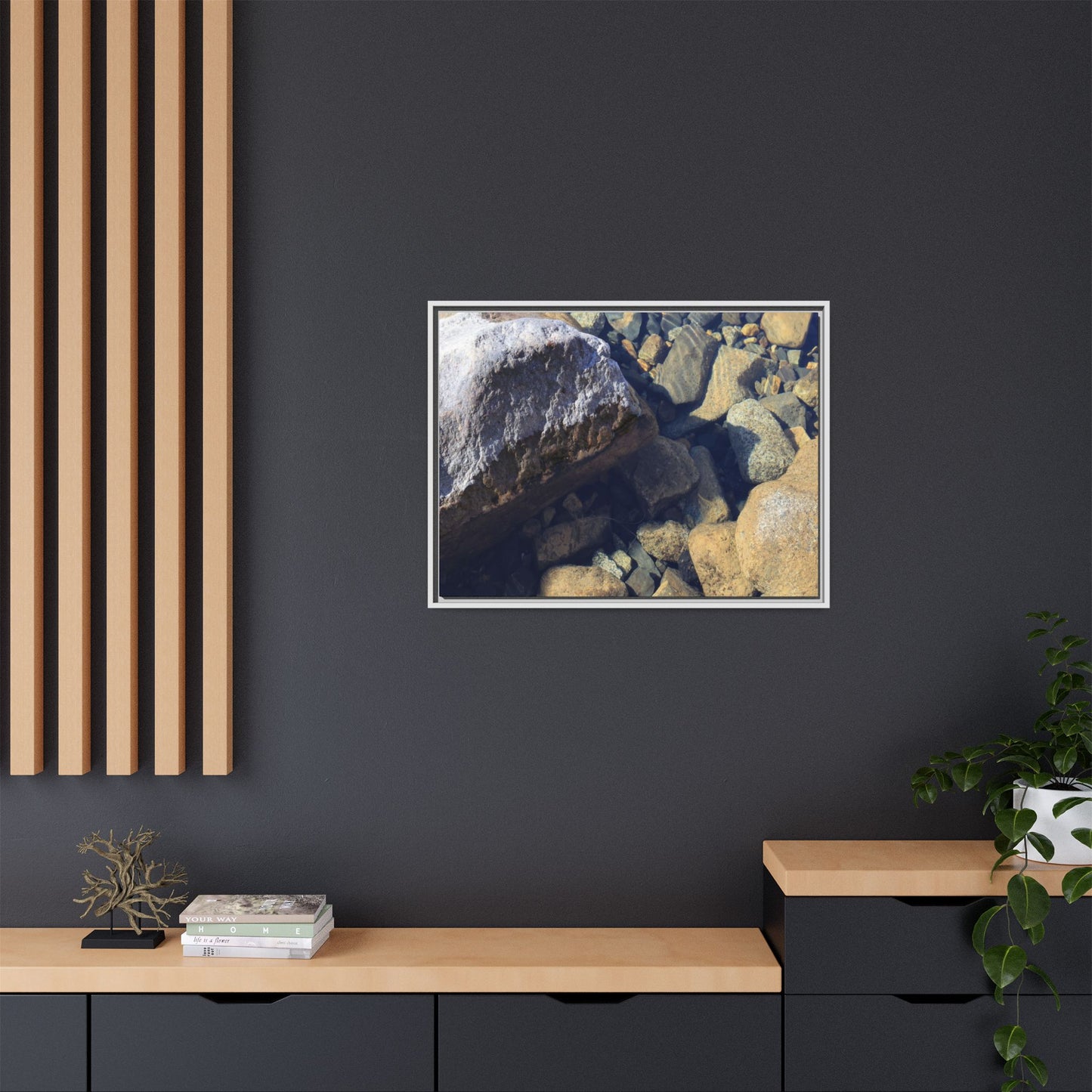 Stone Sanctuary - Unique Stretched Canvas Wall Art