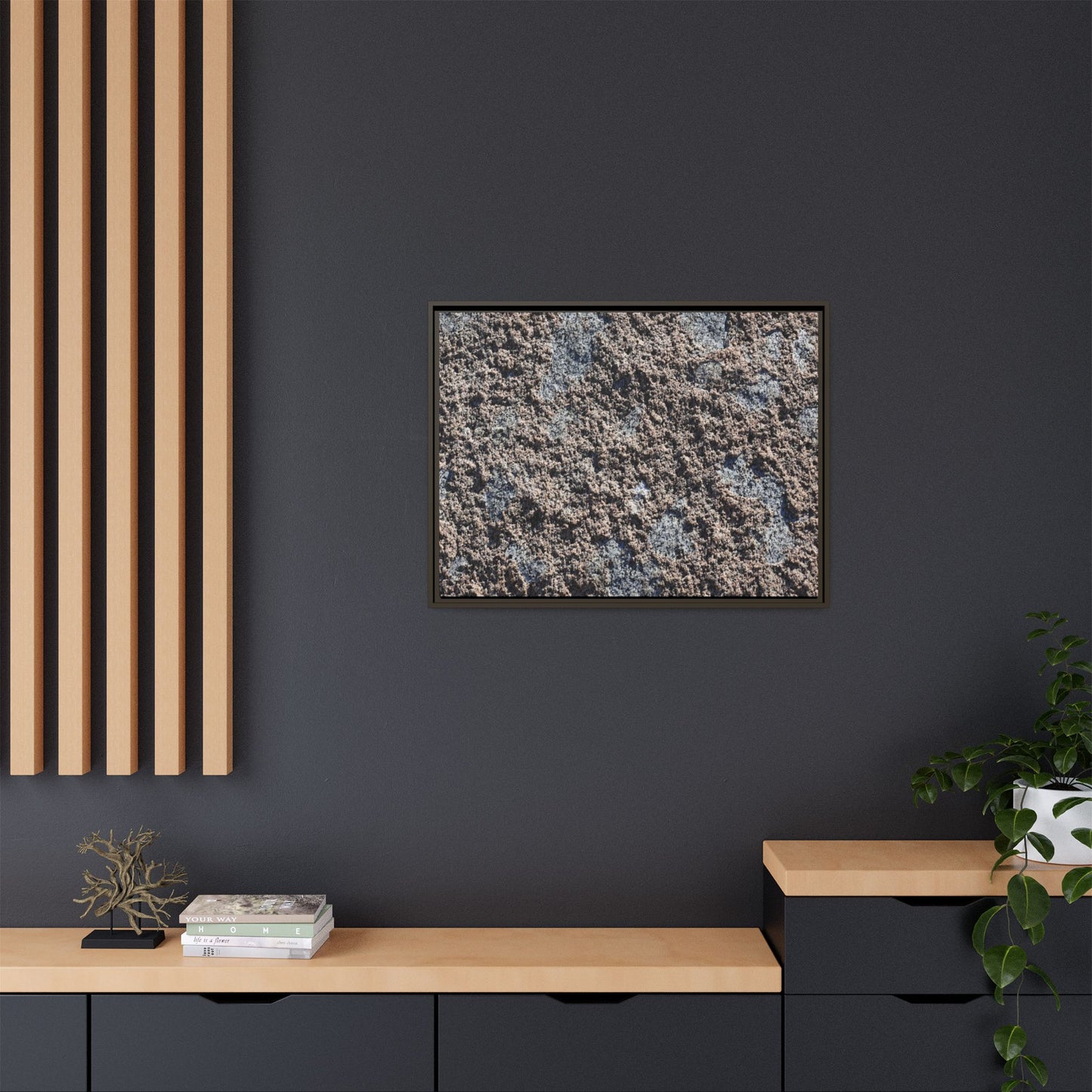 Textured Ground - Unique Stretched Canvas Wall Art