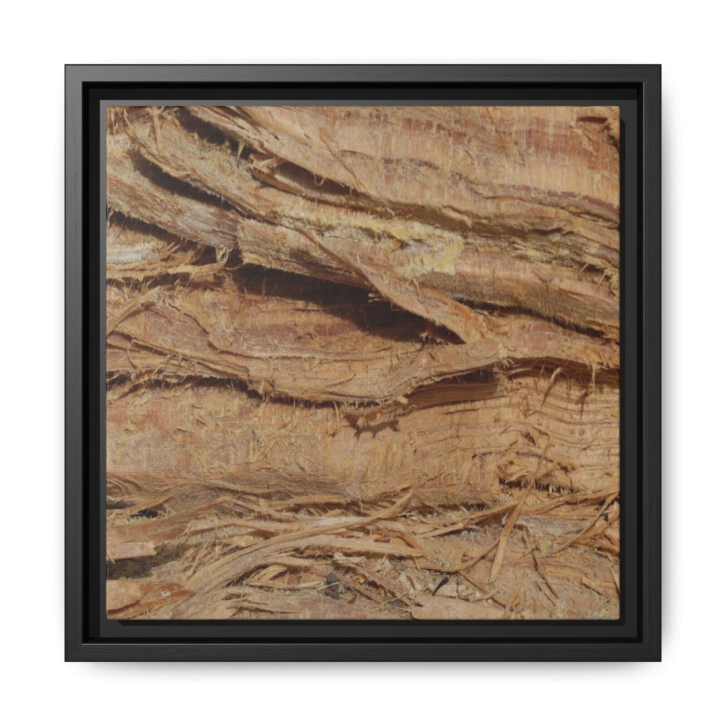 Splintered Bark - Unique Stretched Canvas Wall Art - Art By Earth