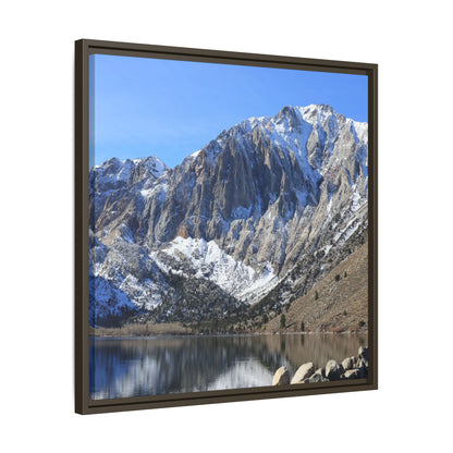 Frozen Reflection - Unique Stretched Canvas Wall Art