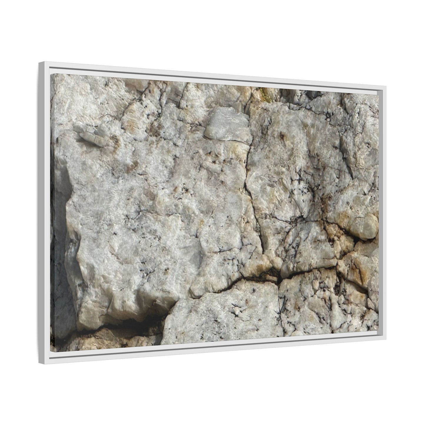 Weathered Limestone Formation - Unique Stretched Canvas Wall Art - Art By Earth
