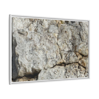 Weathered Limestone Formation - Unique Stretched Canvas Wall Art - Art By Earth