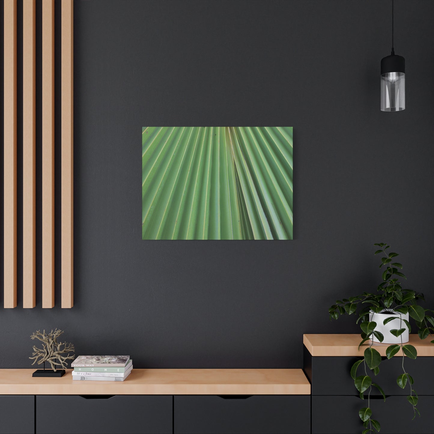 Fan of Green - Unique Frameless Canvas Wall Art - Art By Earth
