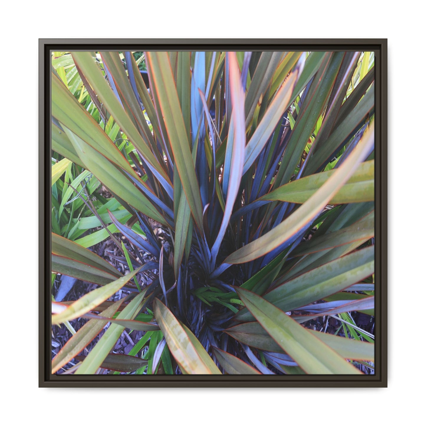 Radiant Leaves - Unique Stretched Canvas Wall Art - Art By Earth