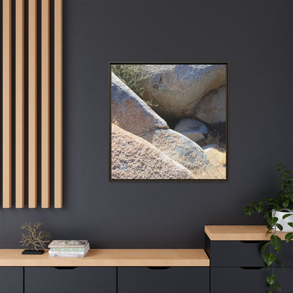 Boulder Shelter - Unique Stretched Canvas Wall Art