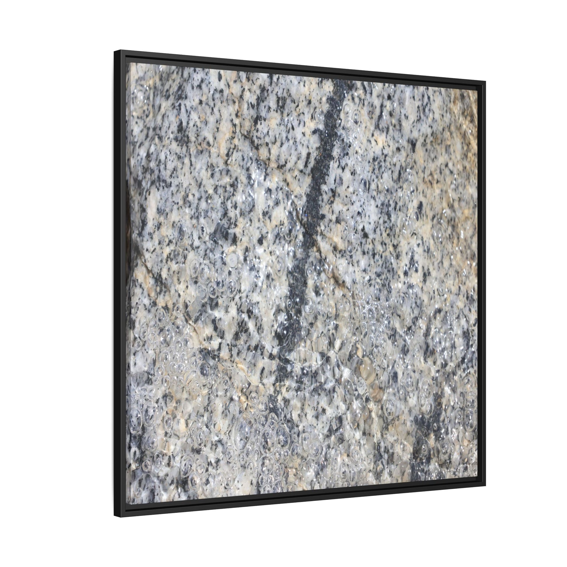 Granite Bubbles - Unique Stretched Canvas Wall Art - Art By Earth