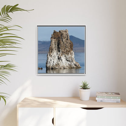 Tufa Tower Reflection - Unique Stretched Canvas Wall Art