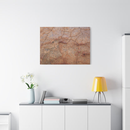 Cracked Earth's Whisper - Unique Frameless Canvas Wall Art - Art By Earth