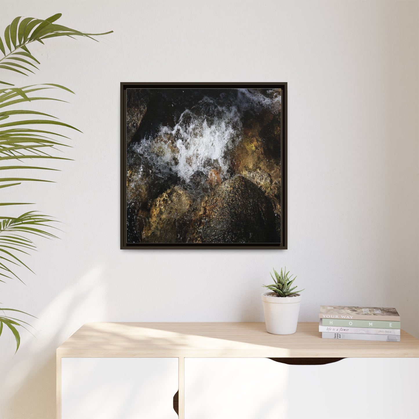Cascading Momentum - Unique Stretched Canvas Wall Art - Art By Earth